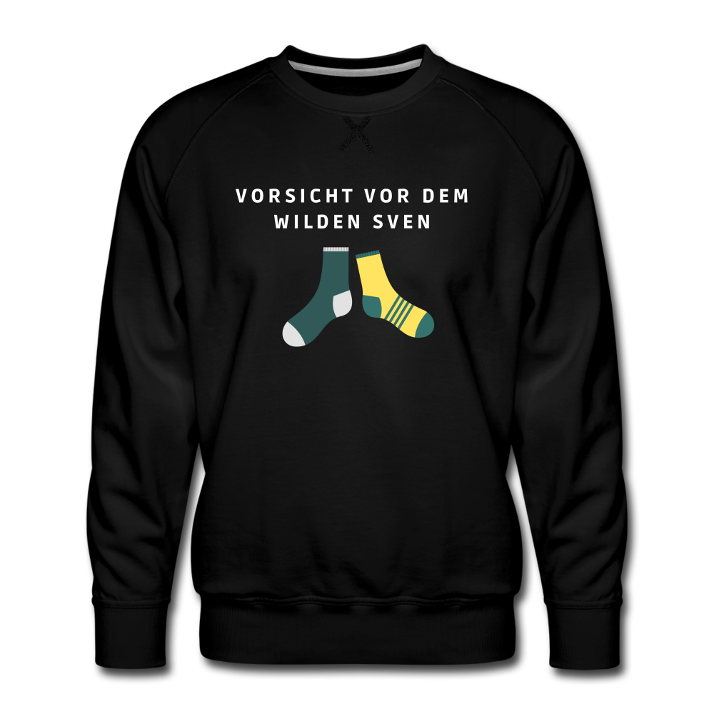 Wilder Sven Herren Premium Pullover - Schwarz