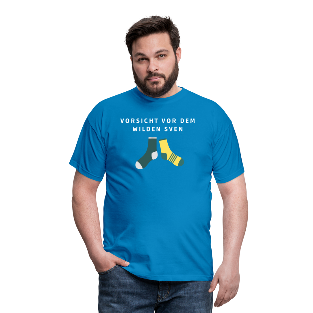 Wilder Sven Herren T-Shirt - Royalblau