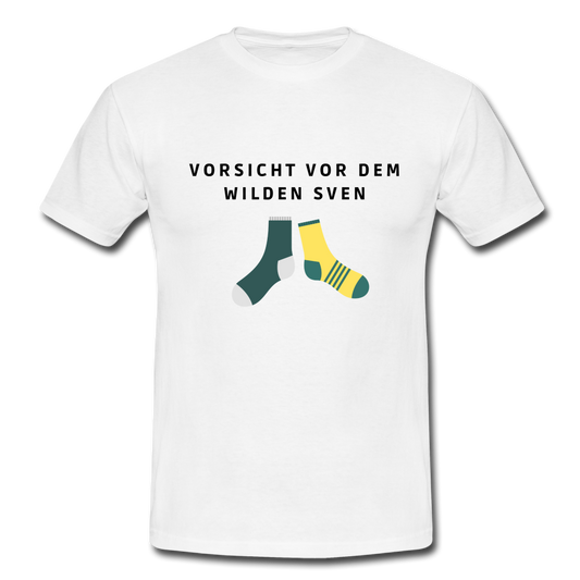 Wilder Sven Herren T-Shirt - Weiß