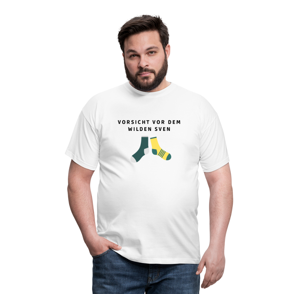 Wilder Sven Herren T-Shirt - Weiß
