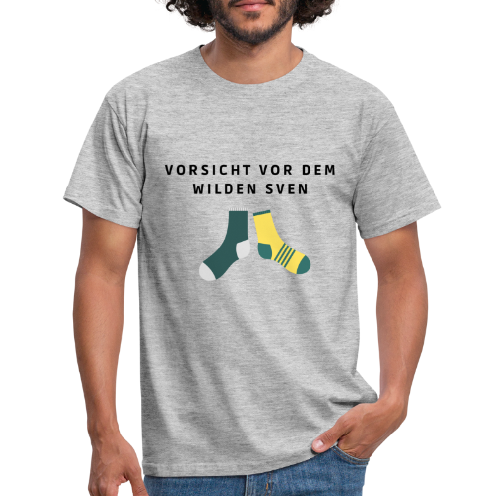 Wilder Sven Herren T-Shirt - Grau meliert