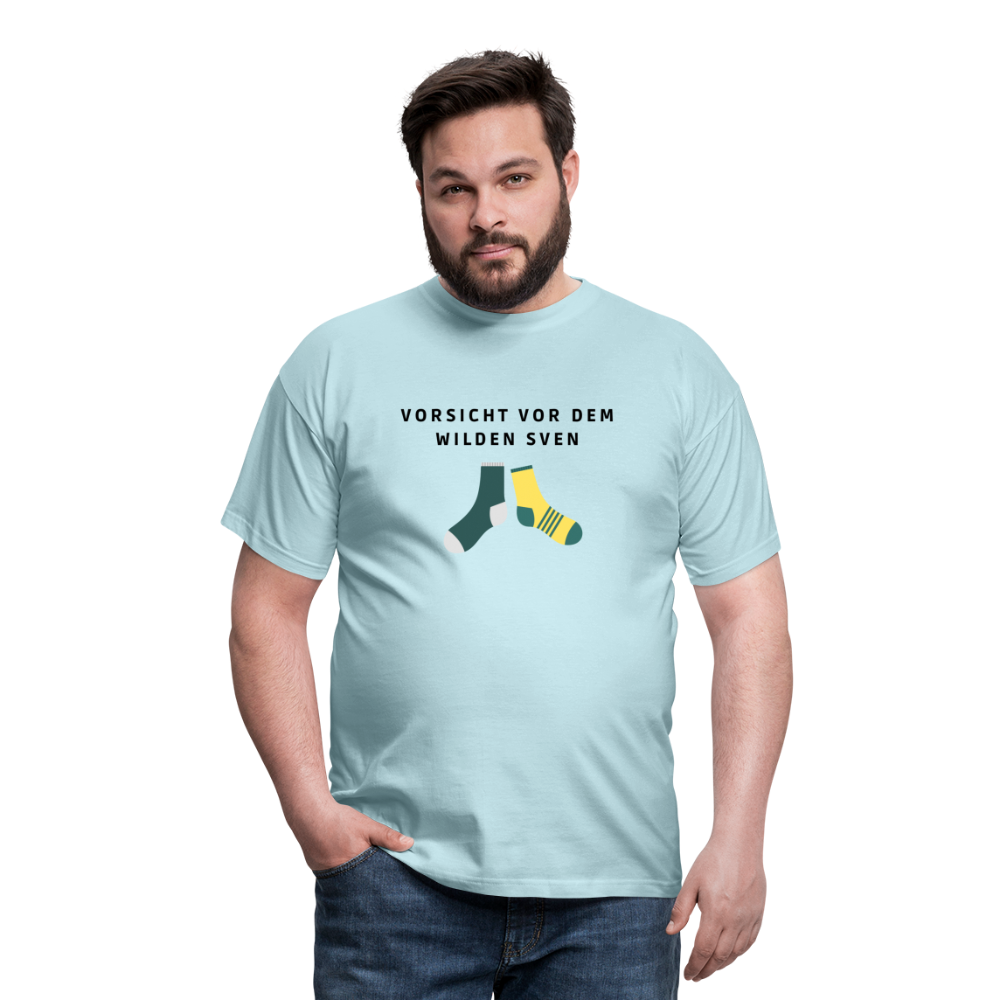 Wilder Sven Herren T-Shirt - Sky