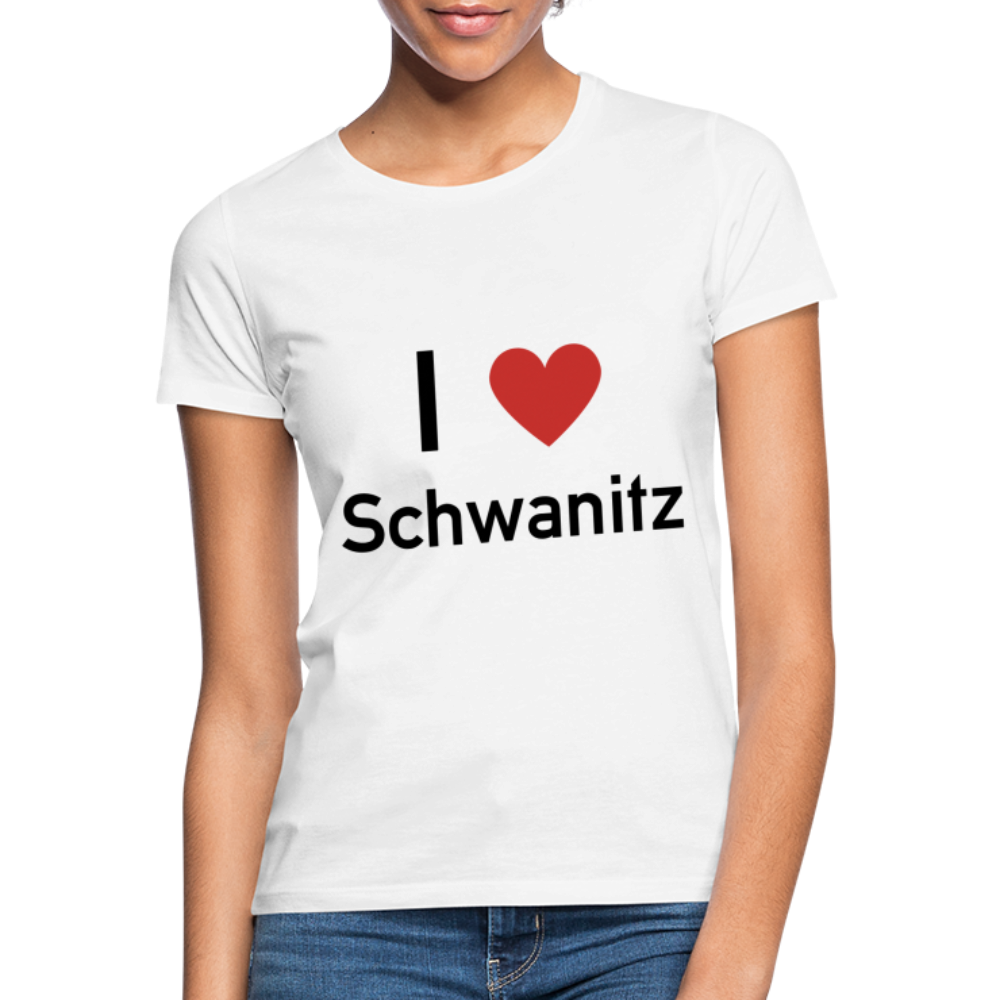 I LOVE SCHWANITZ DAMEN SHIRT - Weiß