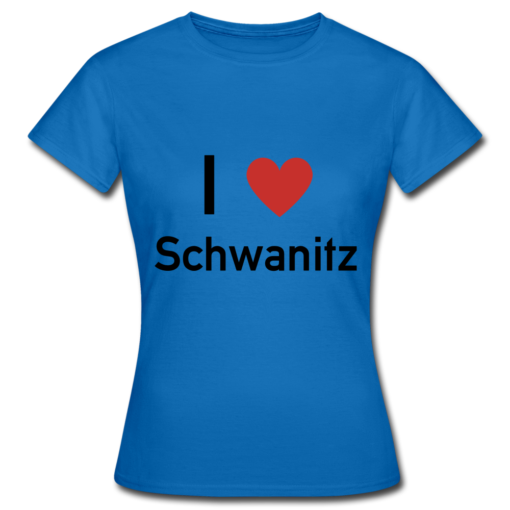 I LOVE SCHWANITZ DAMEN SHIRT - Royalblau