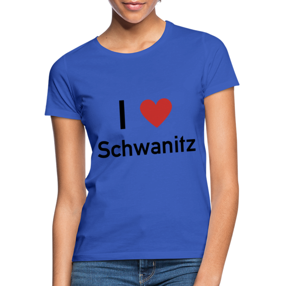 I LOVE SCHWANITZ DAMEN SHIRT - Royalblau