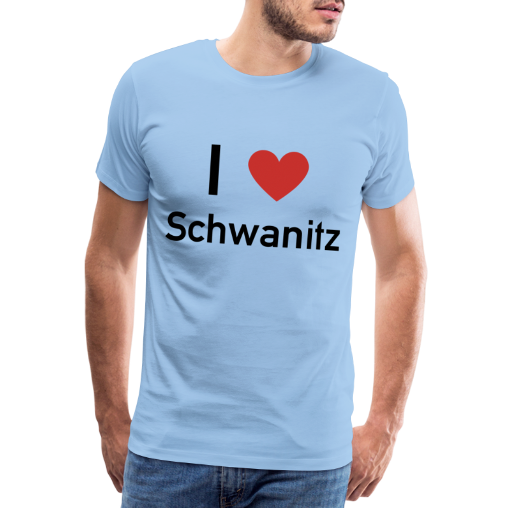 I LOVE SCHWANITZ HERREN SHIRT - Sky