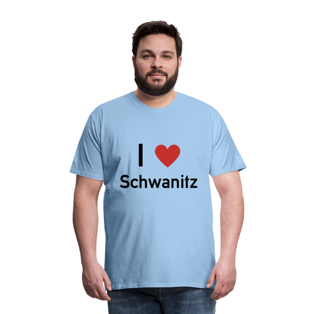 I LOVE SCHWANITZ HERREN SHIRT - Sky