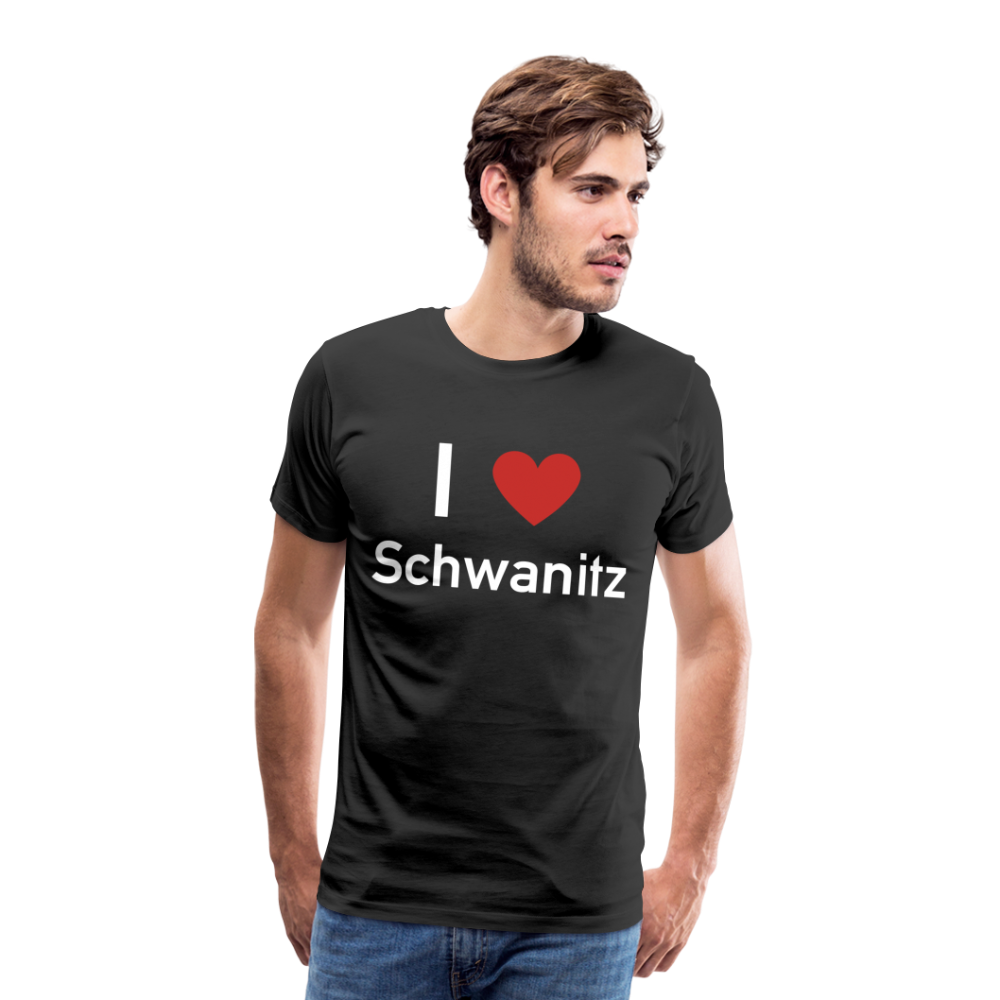 I LOVE SCHWANITZ HERREN SHIRT - Schwarz