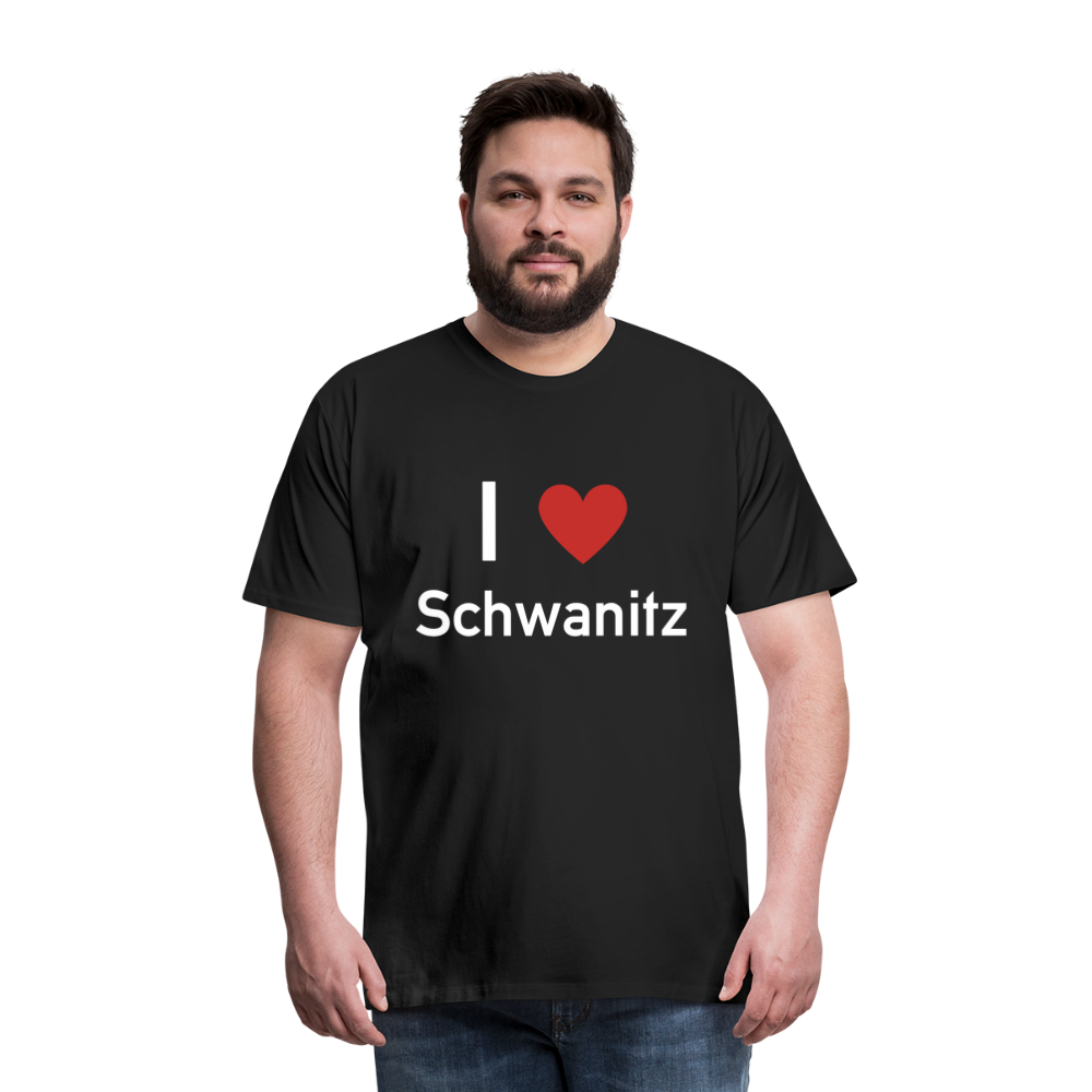 I LOVE SCHWANITZ HERREN SHIRT - Schwarz
