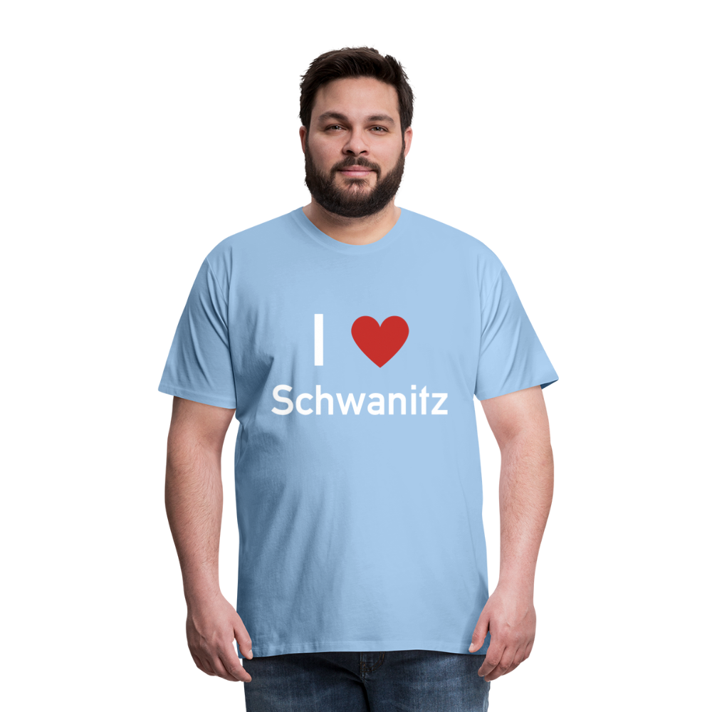 I LOVE SCHWANITZ HERREN SHIRT - Sky