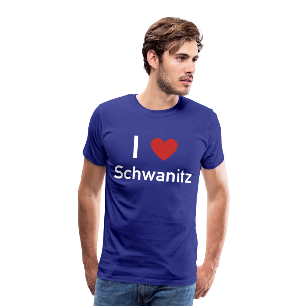 I LOVE SCHWANITZ HERREN SHIRT - Königsblau