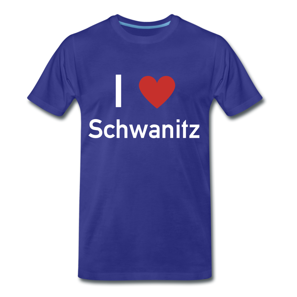 I LOVE SCHWANITZ HERREN SHIRT - Königsblau