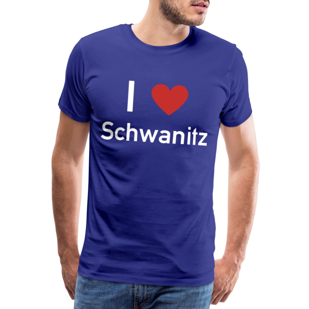 I LOVE SCHWANITZ HERREN SHIRT - Königsblau