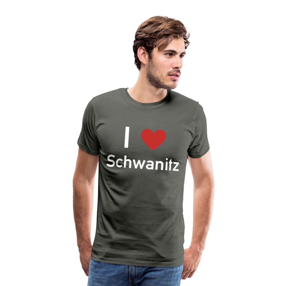 I LOVE SCHWANITZ HERREN SHIRT - Asphalt