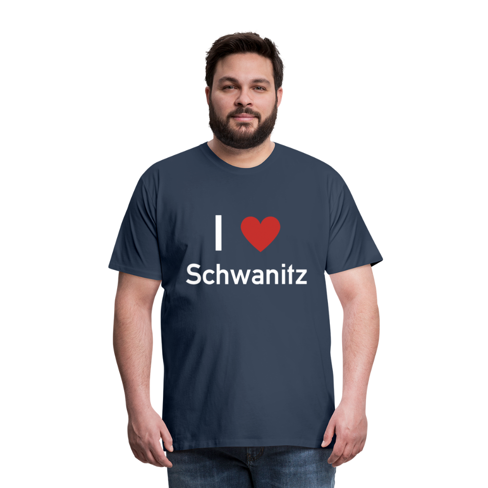 I LOVE SCHWANITZ HERREN SHIRT - Navy