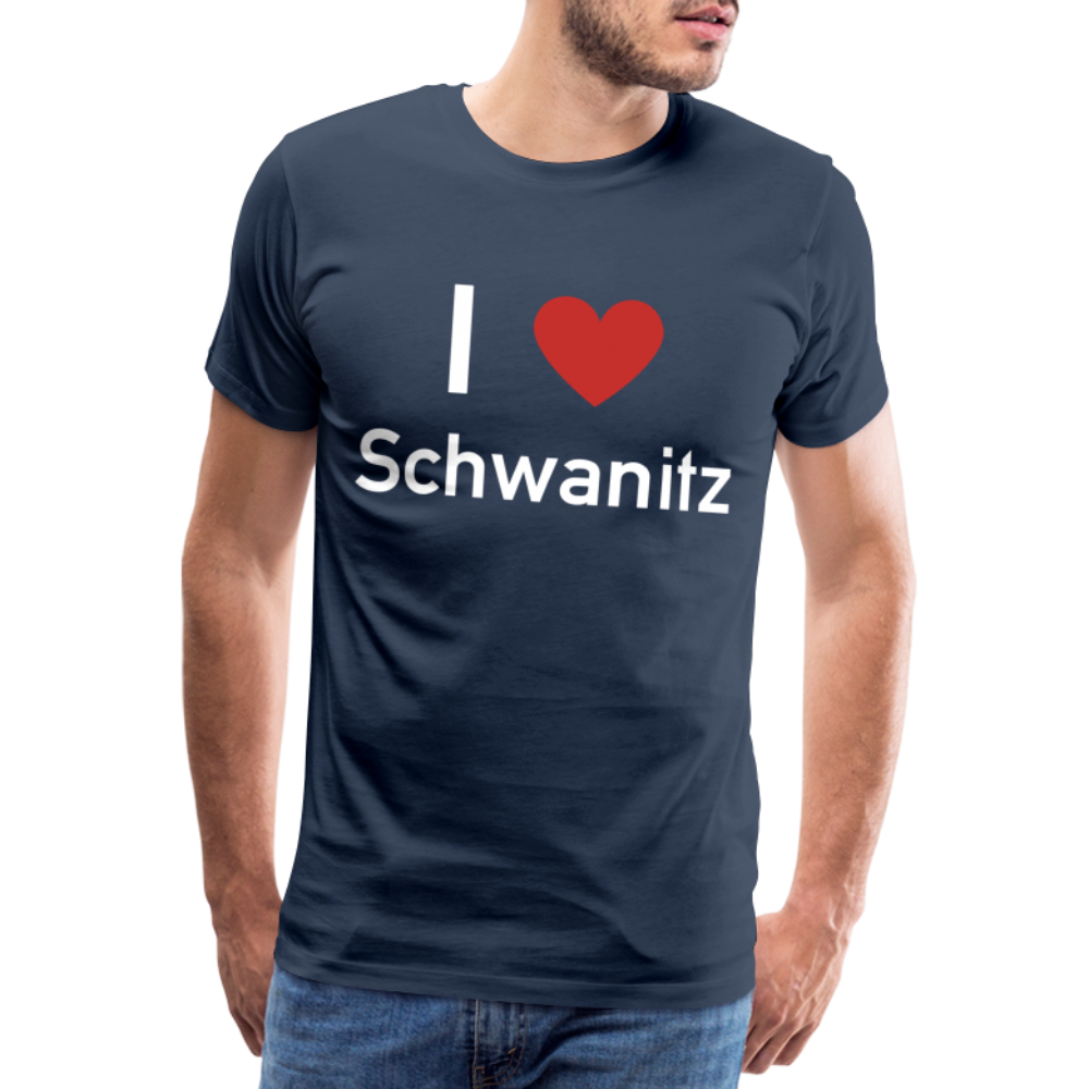I LOVE SCHWANITZ HERREN SHIRT - Navy