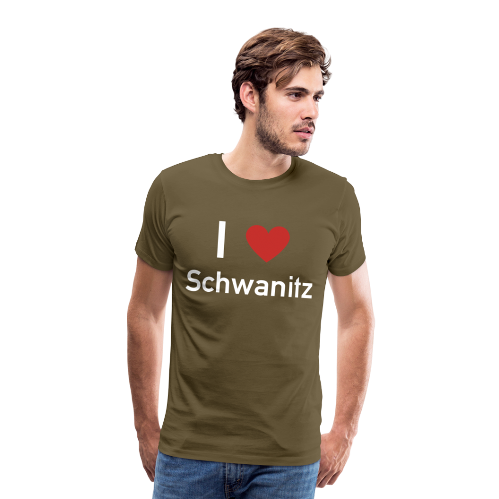 I LOVE SCHWANITZ HERREN SHIRT - Khaki
