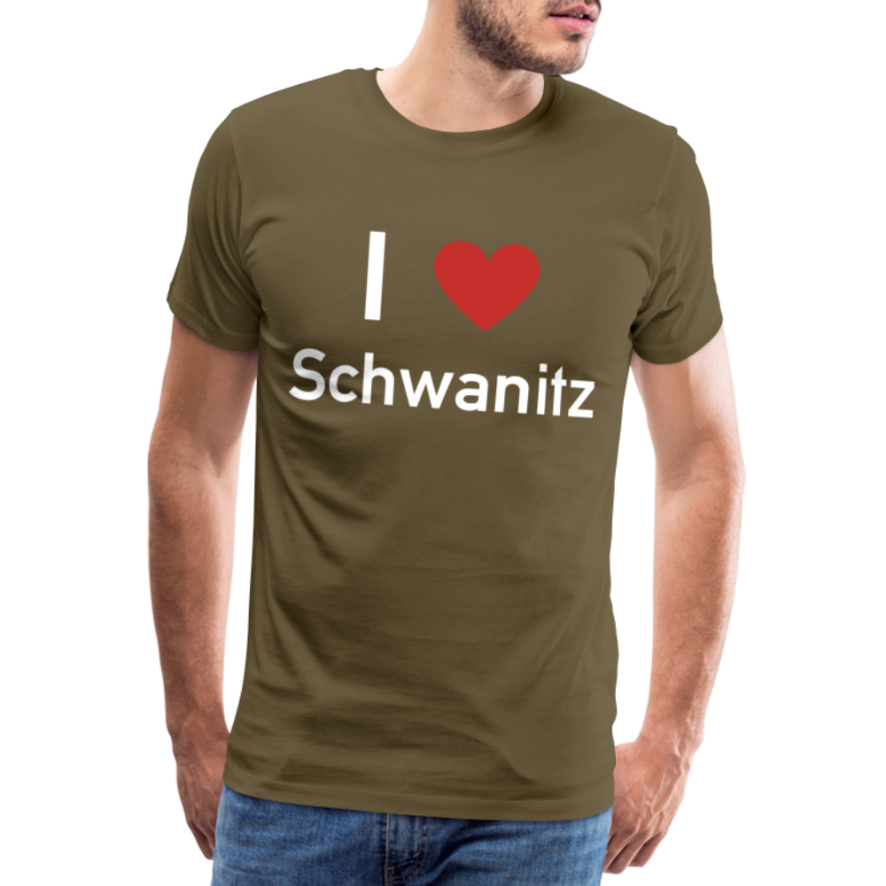 I LOVE SCHWANITZ HERREN SHIRT - Khaki