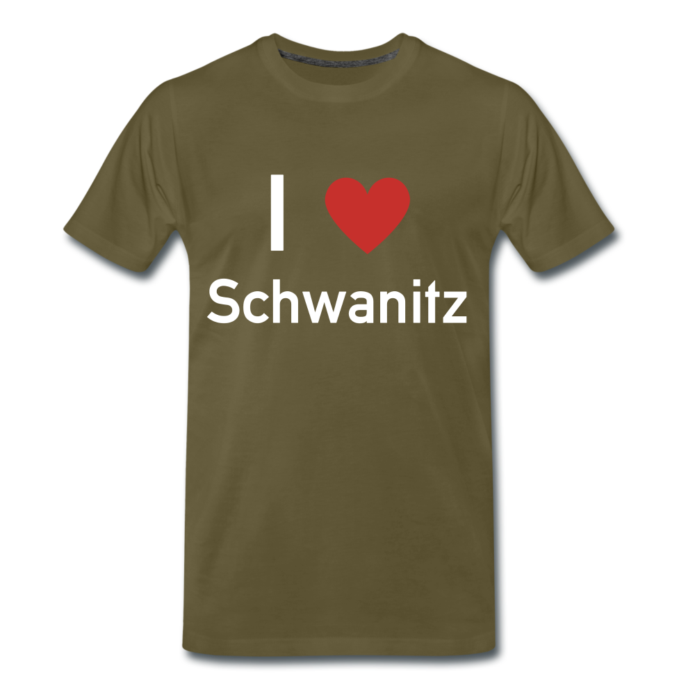 I LOVE SCHWANITZ HERREN SHIRT - Khaki