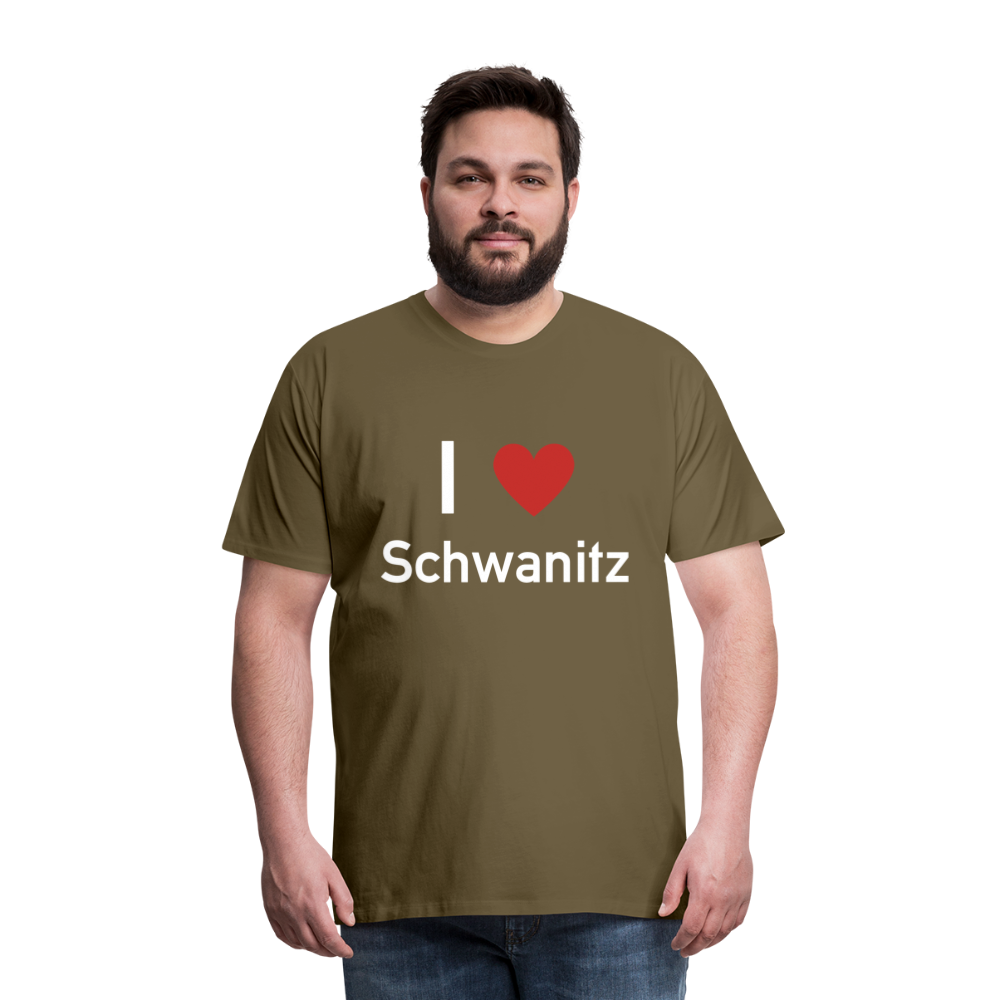 I LOVE SCHWANITZ HERREN SHIRT - Khaki