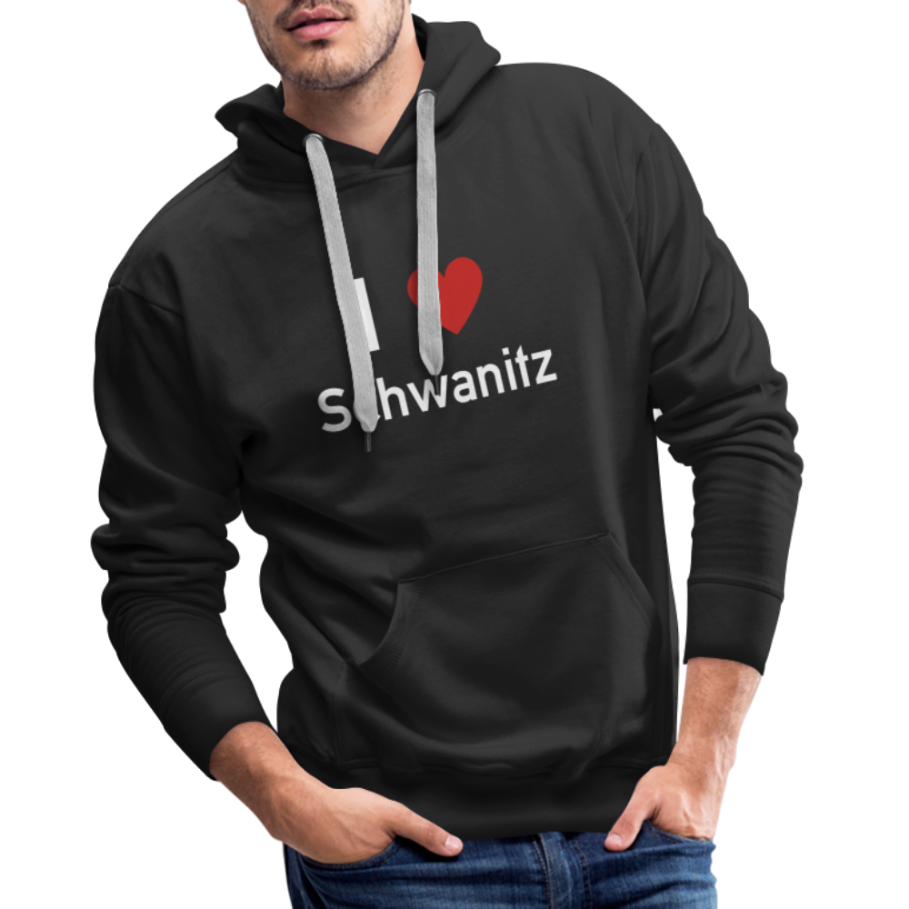 I LOVE SCHWANITZ HERREN HOODIE - Schwarz
