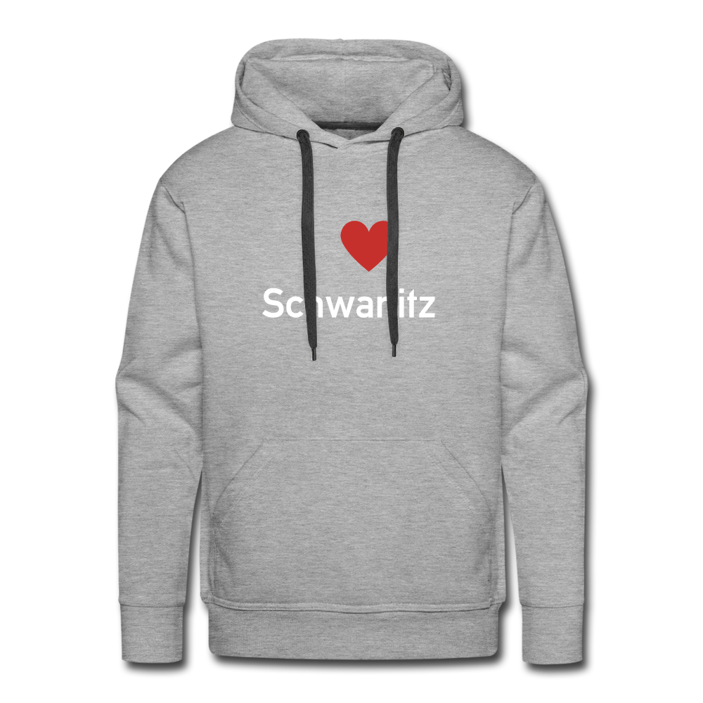 I LOVE SCHWANITZ HERREN HOODIE - Grau meliert
