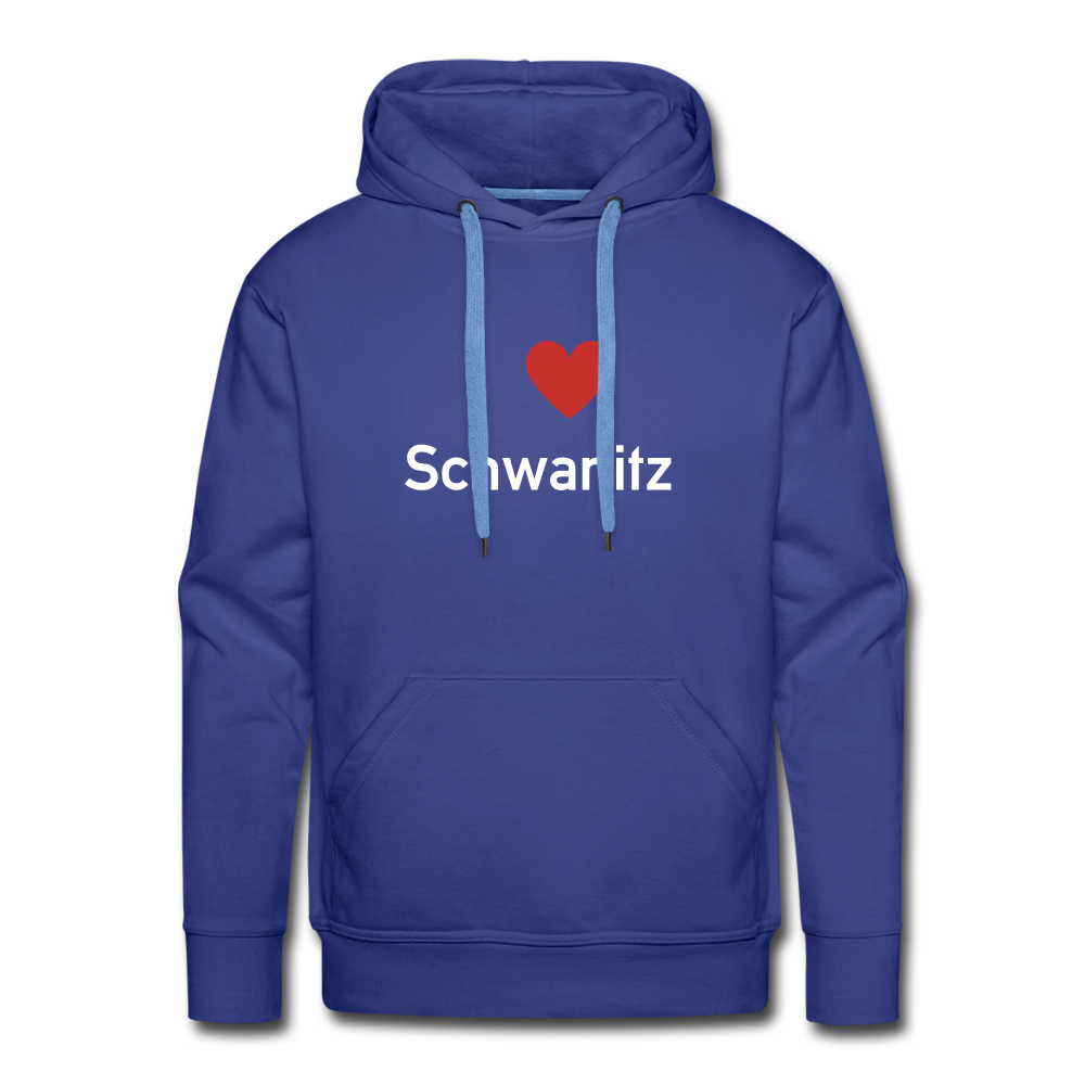 I LOVE SCHWANITZ HERREN HOODIE - Königsblau