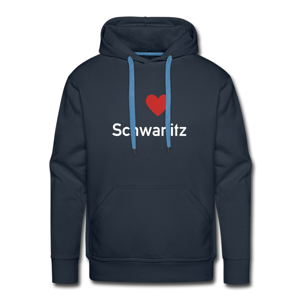 I LOVE SCHWANITZ HERREN HOODIE - Navy