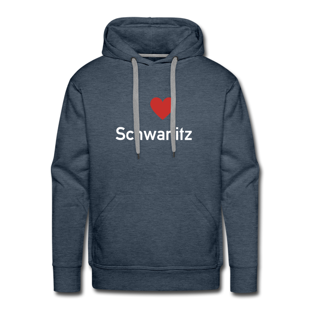 I LOVE SCHWANITZ HERREN HOODIE - Jeansblau