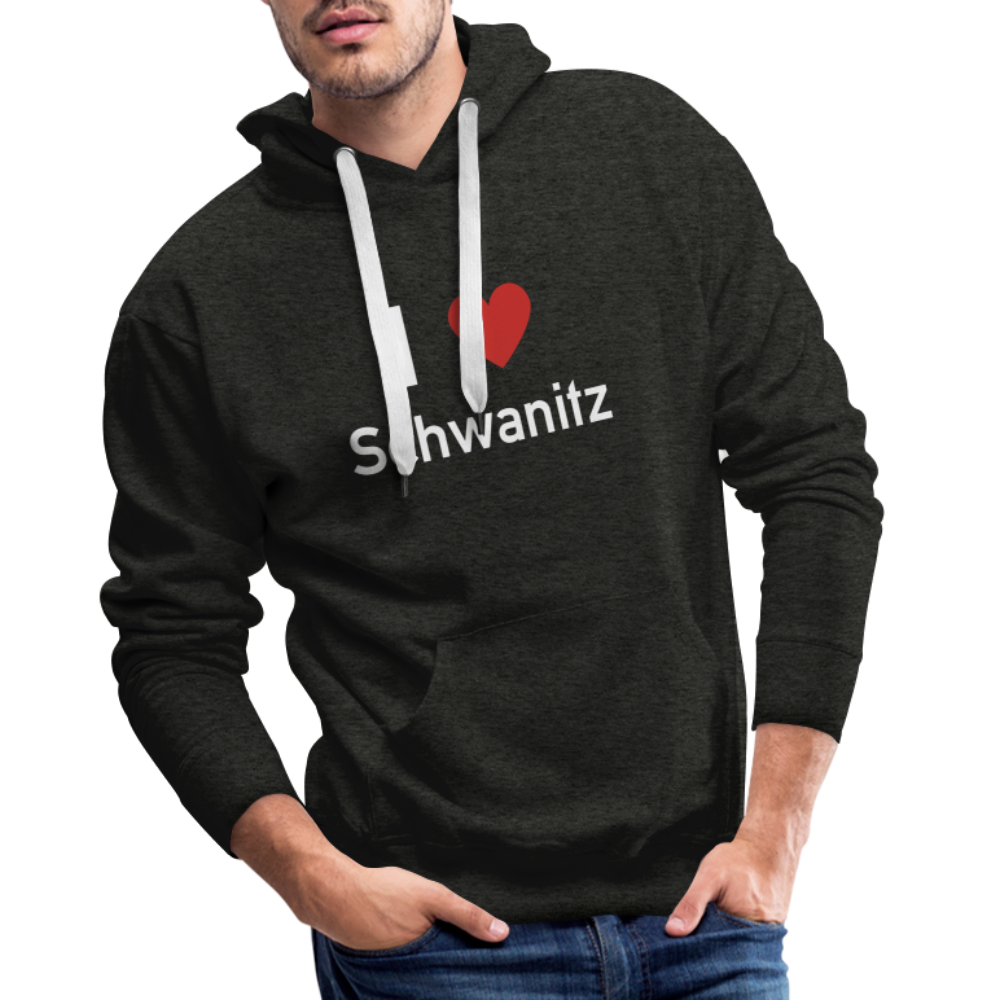 I LOVE SCHWANITZ HERREN HOODIE - Anthrazit