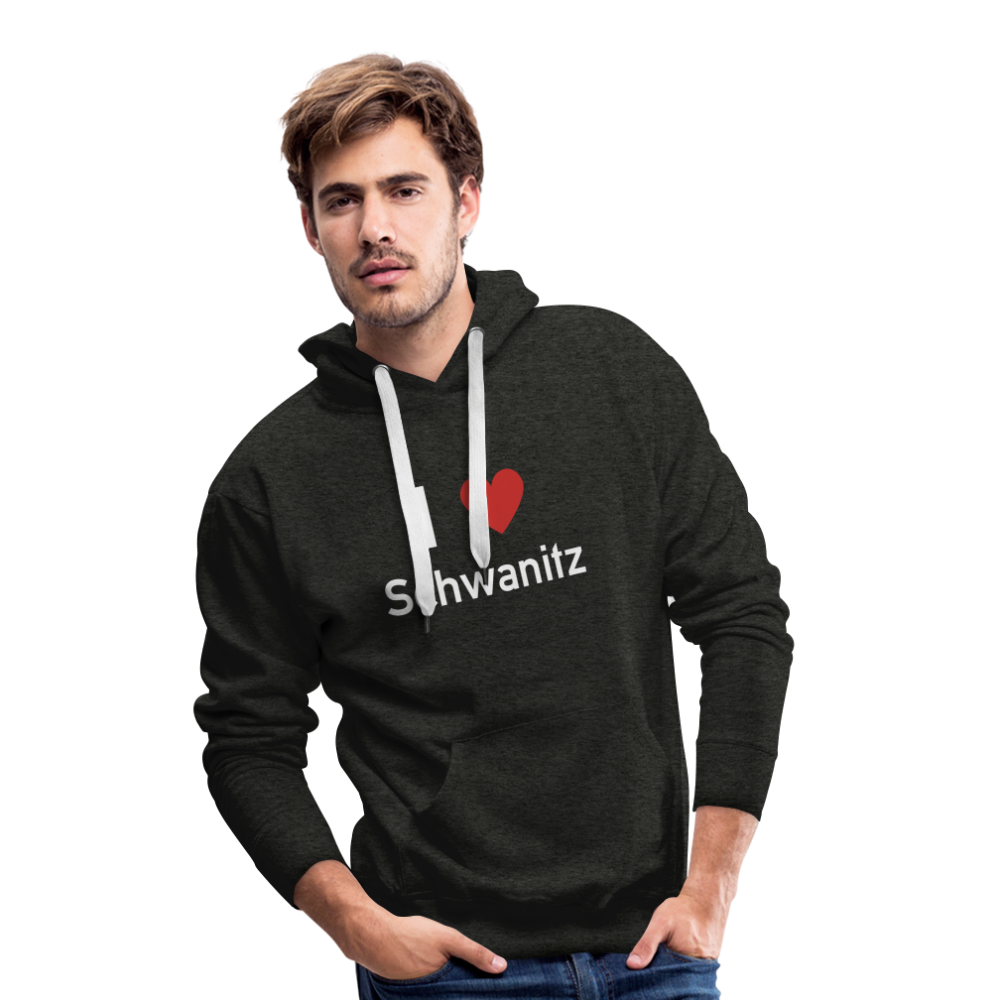 I LOVE SCHWANITZ HERREN HOODIE - Anthrazit