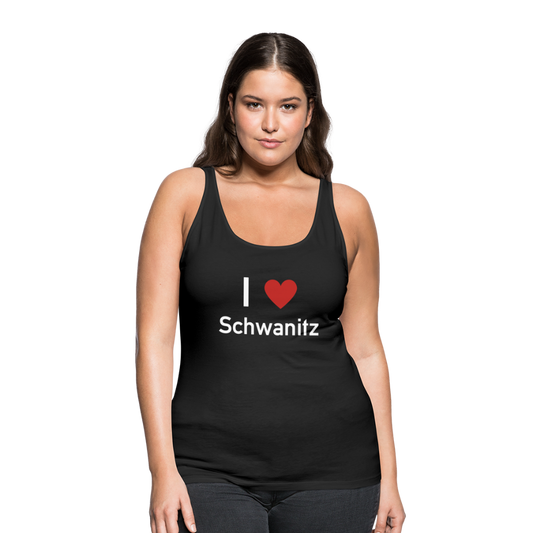 I LOVE SCHWANITZ DAMEN TANK-TOP - Schwarz