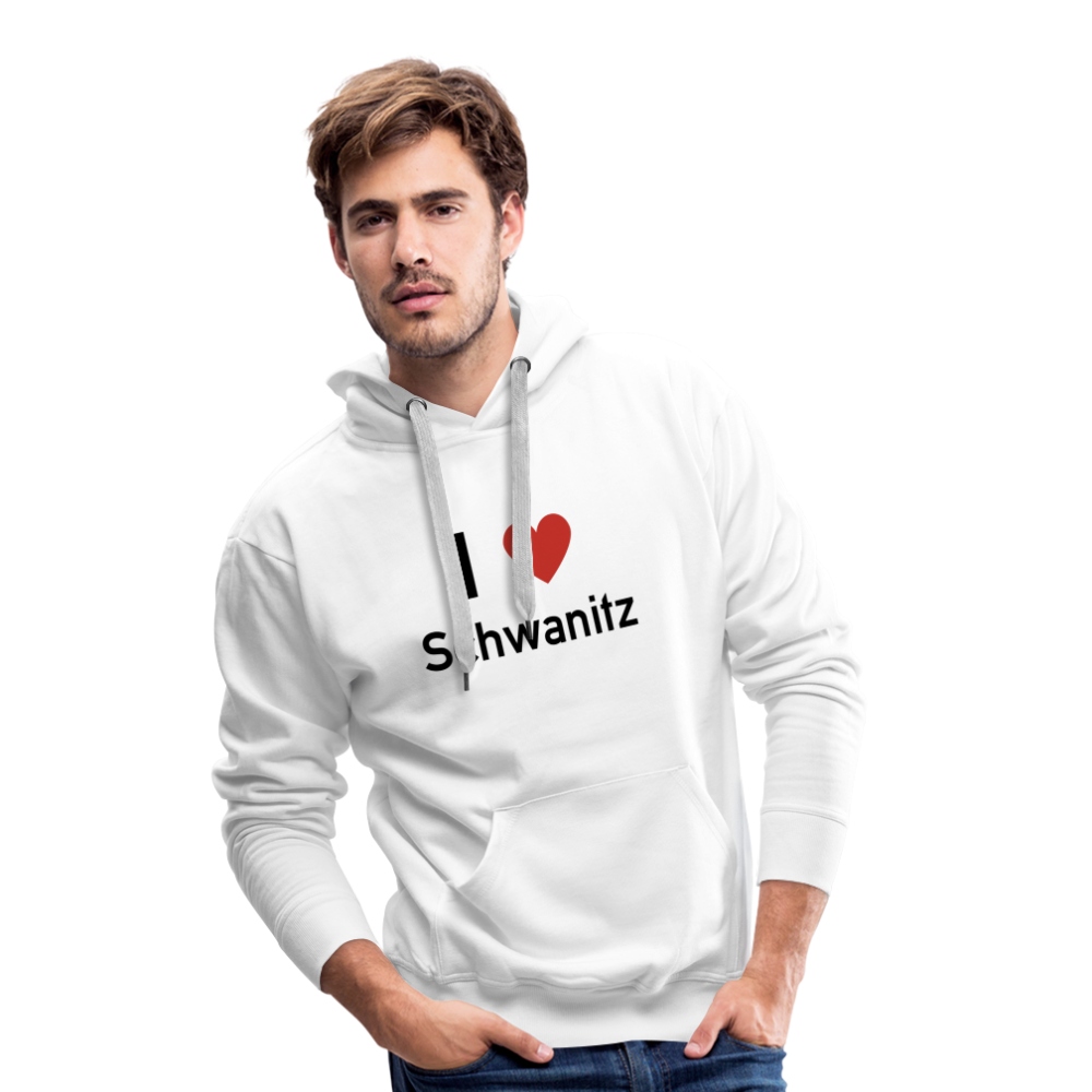 I LOVE SCHWANITZ HERREN HOODIE - Weiß