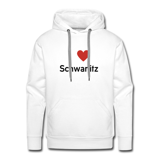 I LOVE SCHWANITZ HERREN HOODIE - Weiß