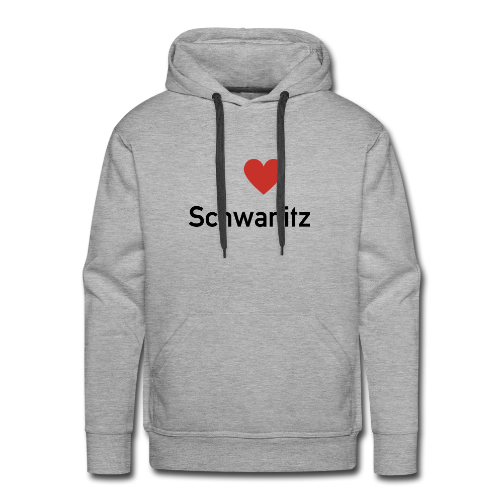 I LOVE SCHWANITZ HERREN HOODIE - Grau meliert