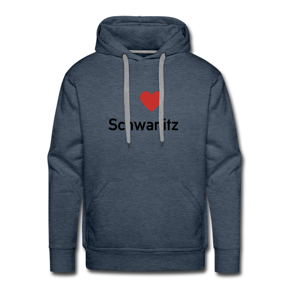 I LOVE SCHWANITZ HERREN HOODIE - Jeansblau
