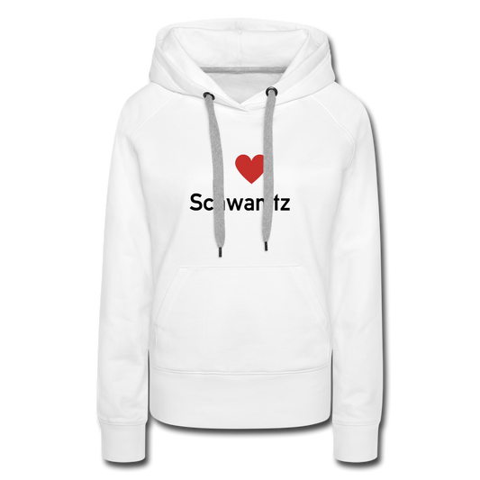 I LOVE SCHWANITZ DAMEN HOODIE - Weiß