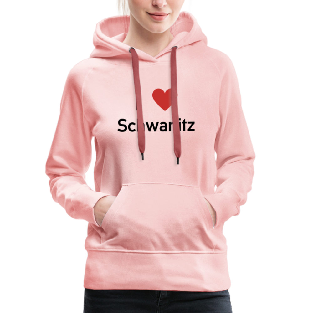 I LOVE SCHWANITZ DAMEN HOODIE - Kristallrosa
