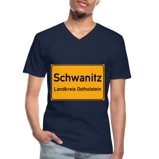 SCHWANITZ HERREN-SHIRT - Navy