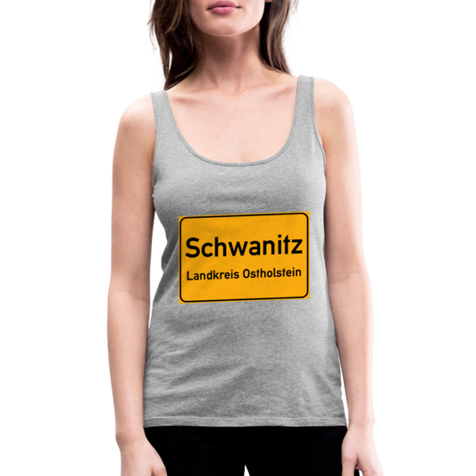 SCHWANITZ DAMEN-TANK-TOP - Grau meliert