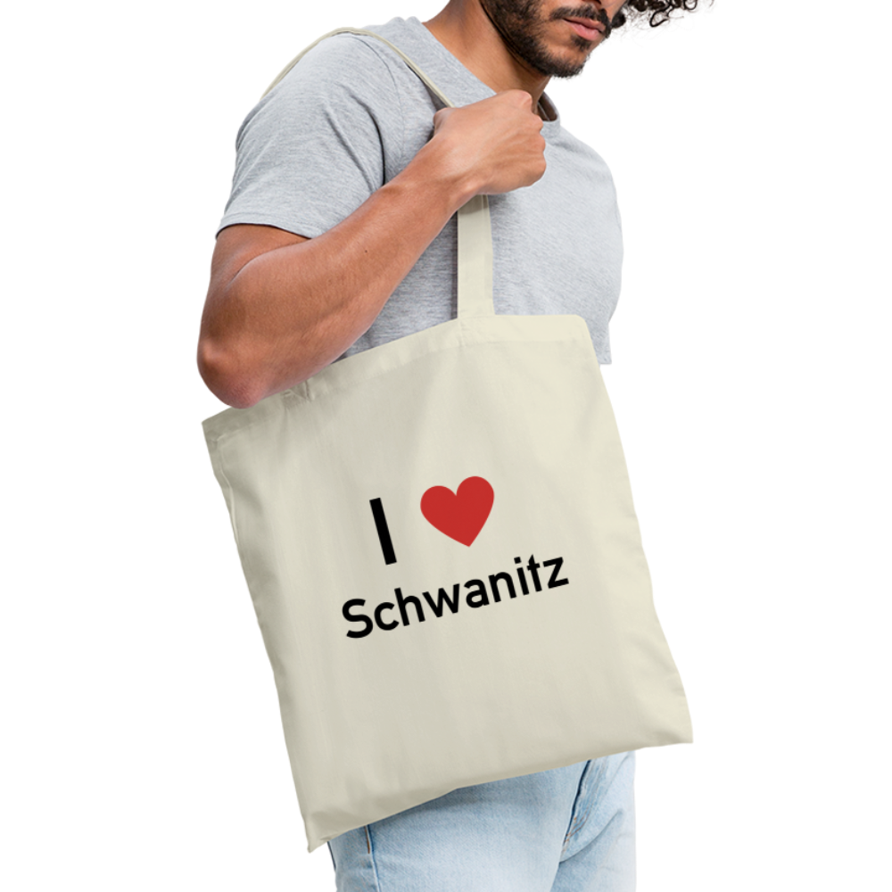 I LOVE SCHWANITZ JUTEBEUTEL - Natur