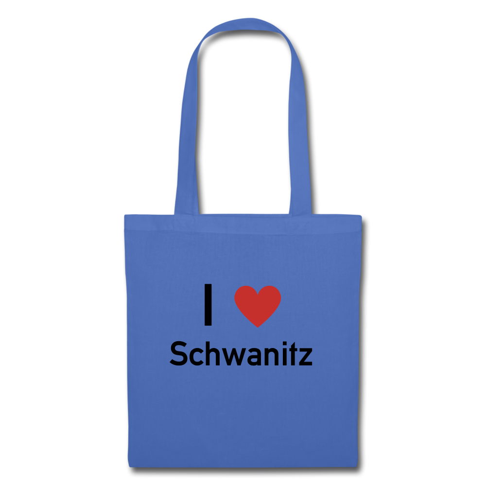 I LOVE SCHWANITZ JUTEBEUTEL - Hellblau