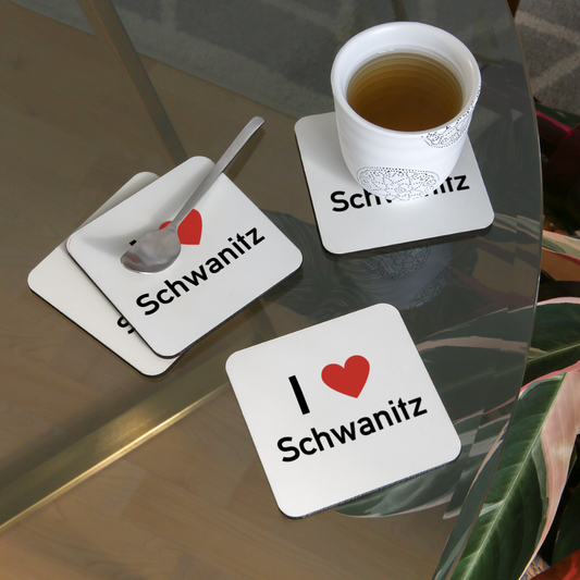 Untersetzer (4er-Set) - Weiß