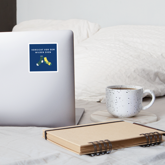 Wilder Sven Sticker - Mattweiß