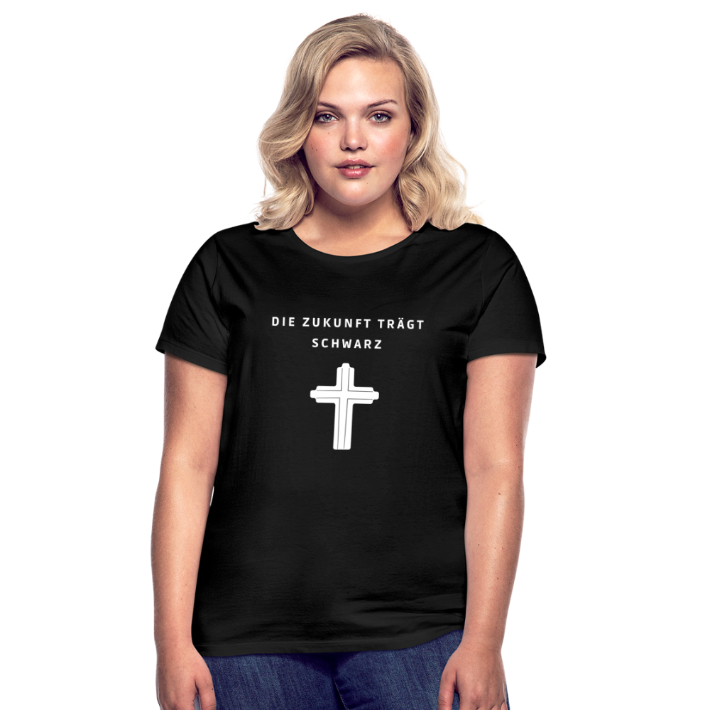 Die Zukunft trägt Schwarz Frauen-Shirt - Schwarz
