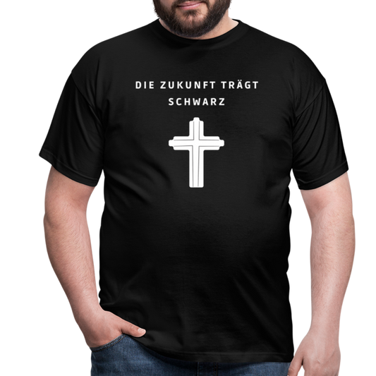Die Zukunft trägt Schwarz Herren-Shirt - Schwarz