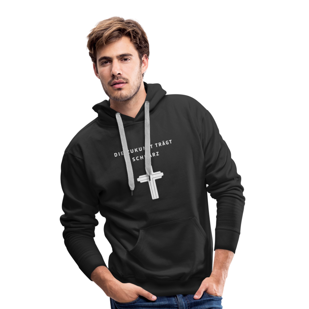 Die Zukunft trägt Schwarz Herren-Hoodie - Schwarz