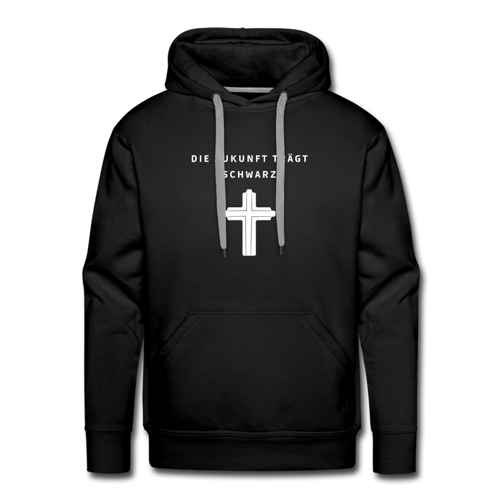 Die Zukunft trägt Schwarz Herren-Hoodie - Schwarz
