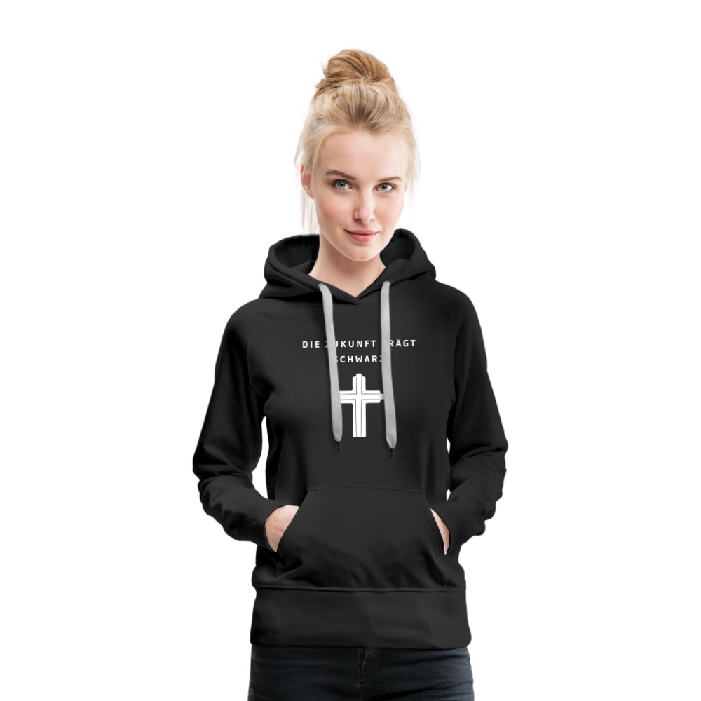 Die Zukunft trägt Schwarz Damen-Hoodie - Schwarz