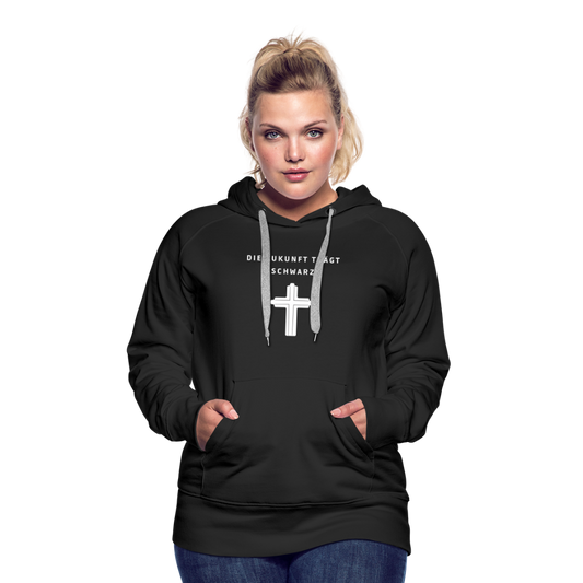 Die Zukunft trägt Schwarz Damen-Hoodie - Schwarz